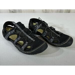 JBU Black Mesh Sport Sandals
